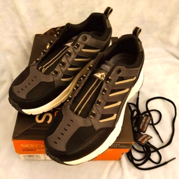 Skechers Other - Skechers Oxford Lace-up Sneaker Escape Plan 2.0 Men 8M Black Grey Orange New